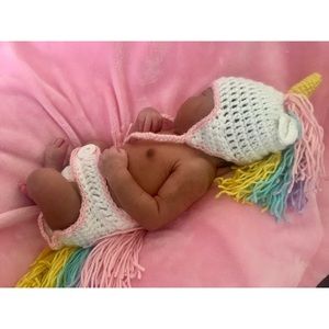 Infant Crochet Unicorn Outfit